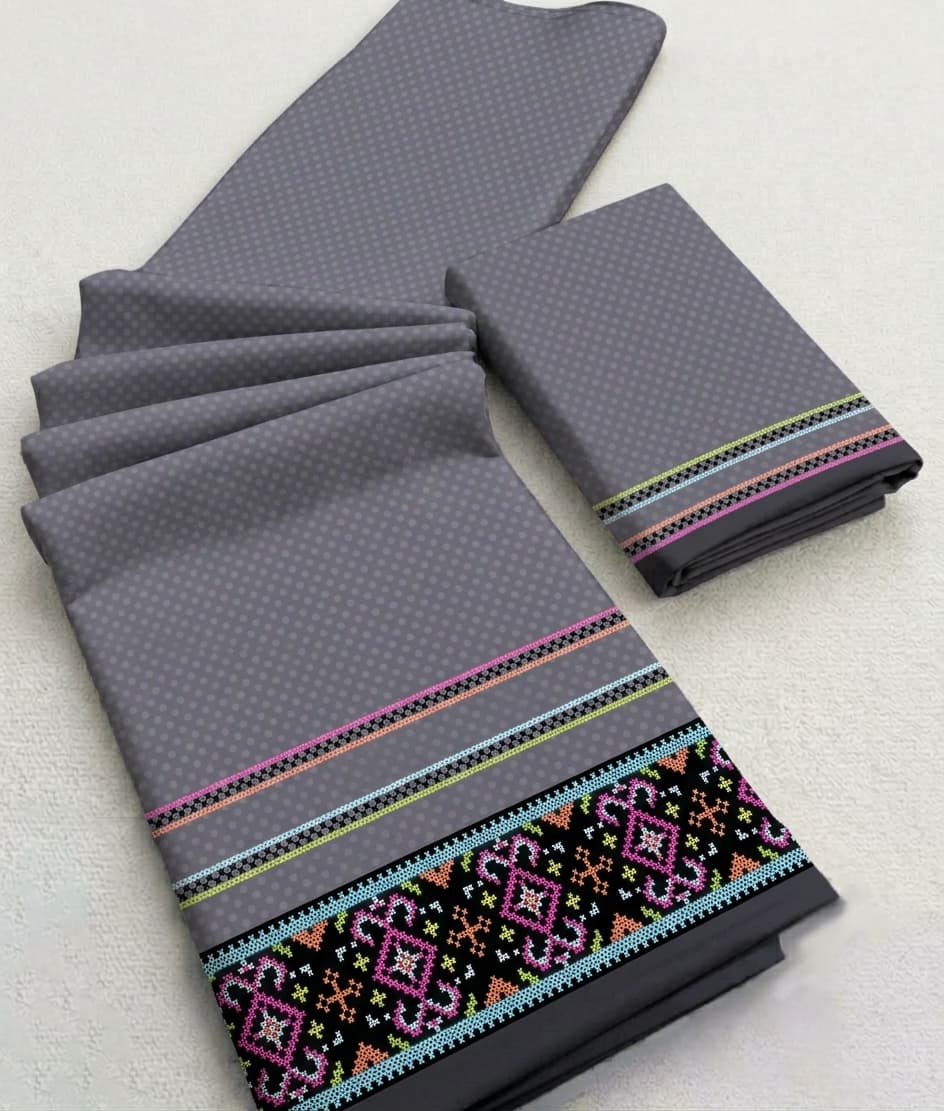 Slate Weave - Digital Printed Rida Fabric | Menodora
